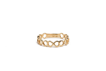 ANILLO INFINITOS LISOS 18K