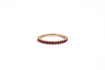 ANILLO CIRCONES CON FIN 18K
