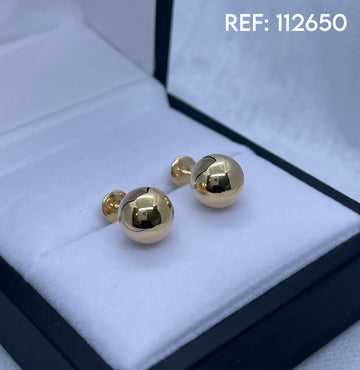TOPOS BOLA #9 LISA ORO AMARILLO 18K