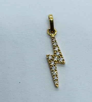 DIJE RAYO CIRCONES 18K