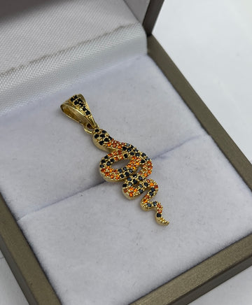 DIJE SERPIENTE CIRCONES 18K
