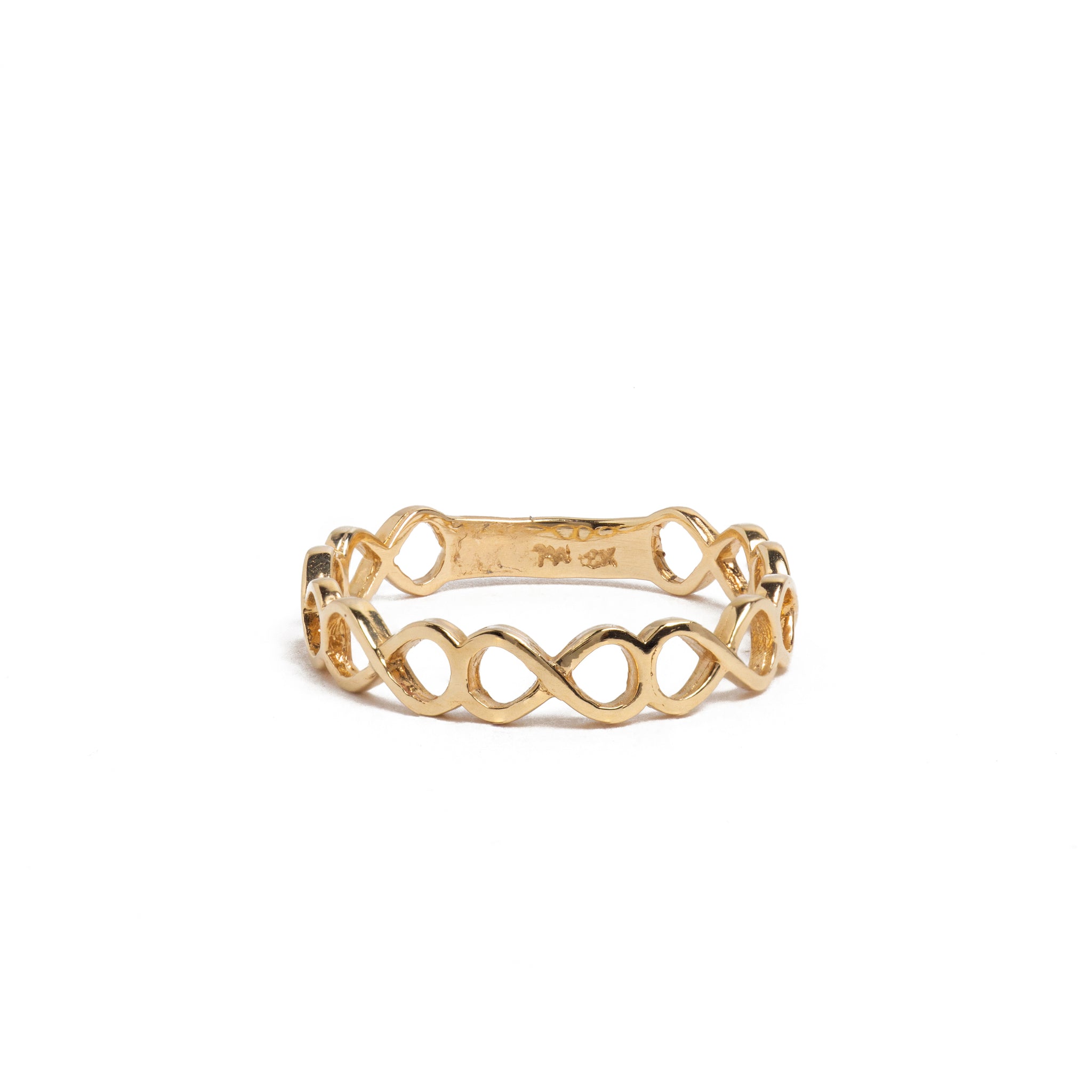 ANILLO INFINITOS LISOS 18K