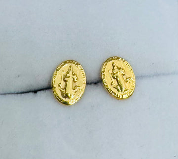 TOPOS SAN BENITO OVALADO ORO AMARILLO 18K