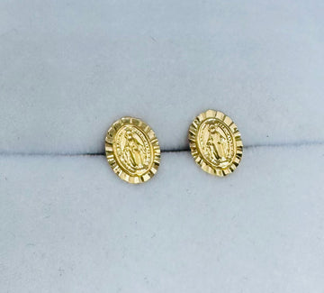 TOPOS VIRGEN MILAGROSA DIAMANTADA 18K