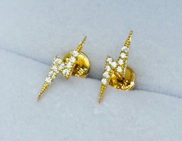 TOPOS RAYO CIRCONES 18K