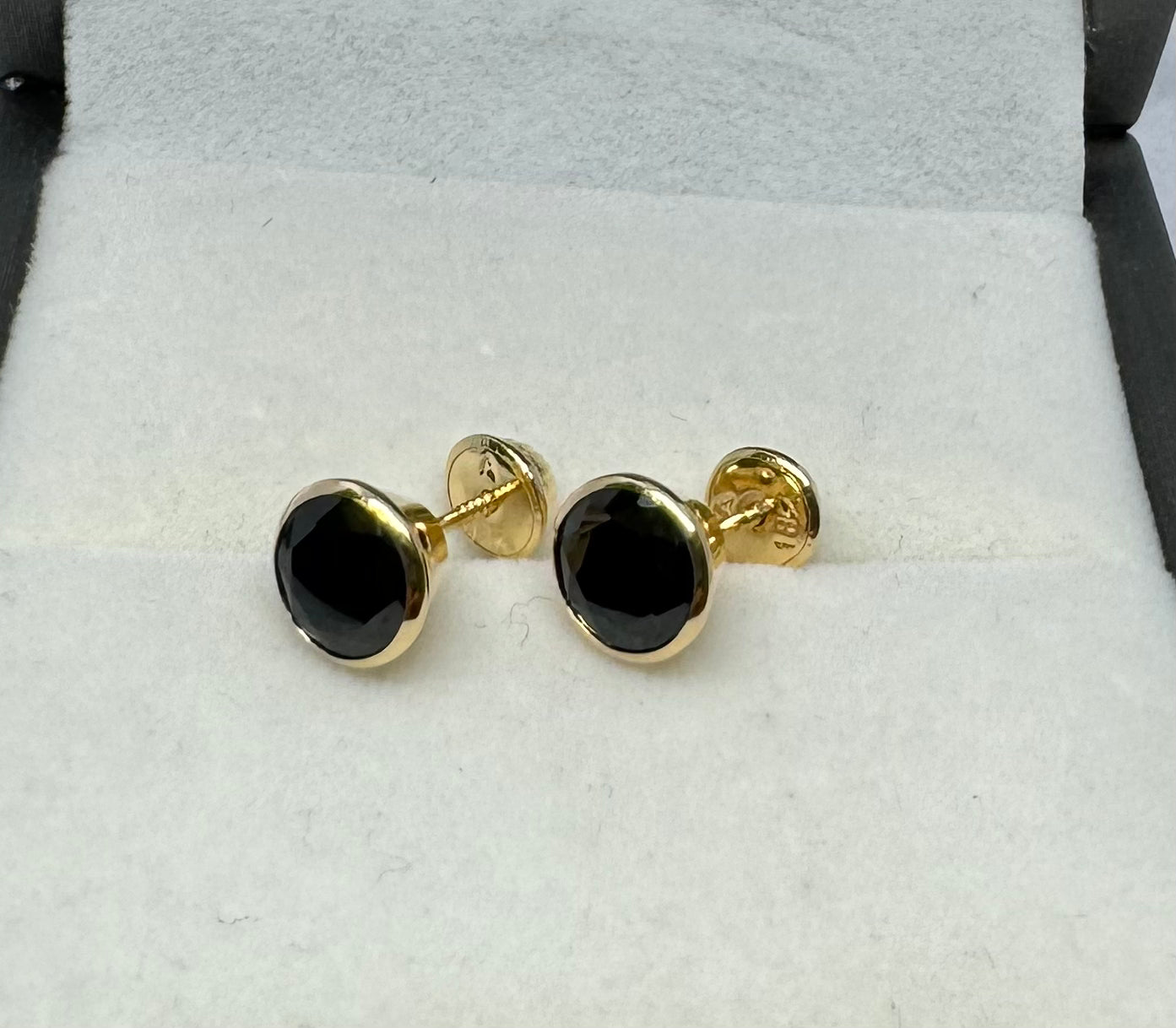 TOPOS CIRCON BISEL ONIX 18K