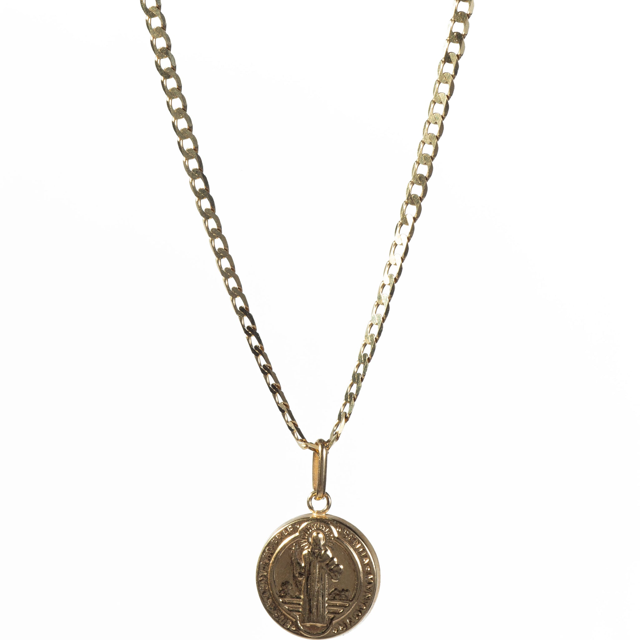 DIJE SAN BENITO MEDIANO ORO AMARILLO 18K