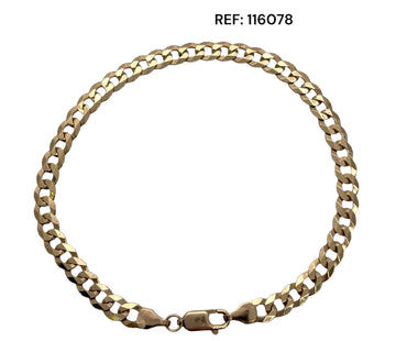 PULSERA ESLABON SEGUIDO MACIZO 18K