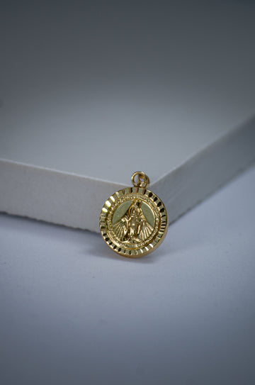 DIJE VIRGEN MILAGROSA MEDALLA 18K