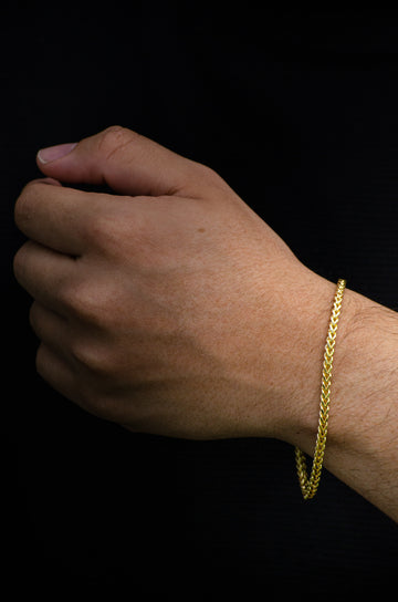 PULSERA FRANCO ORO AMARILLO ITALY 750 - 18K