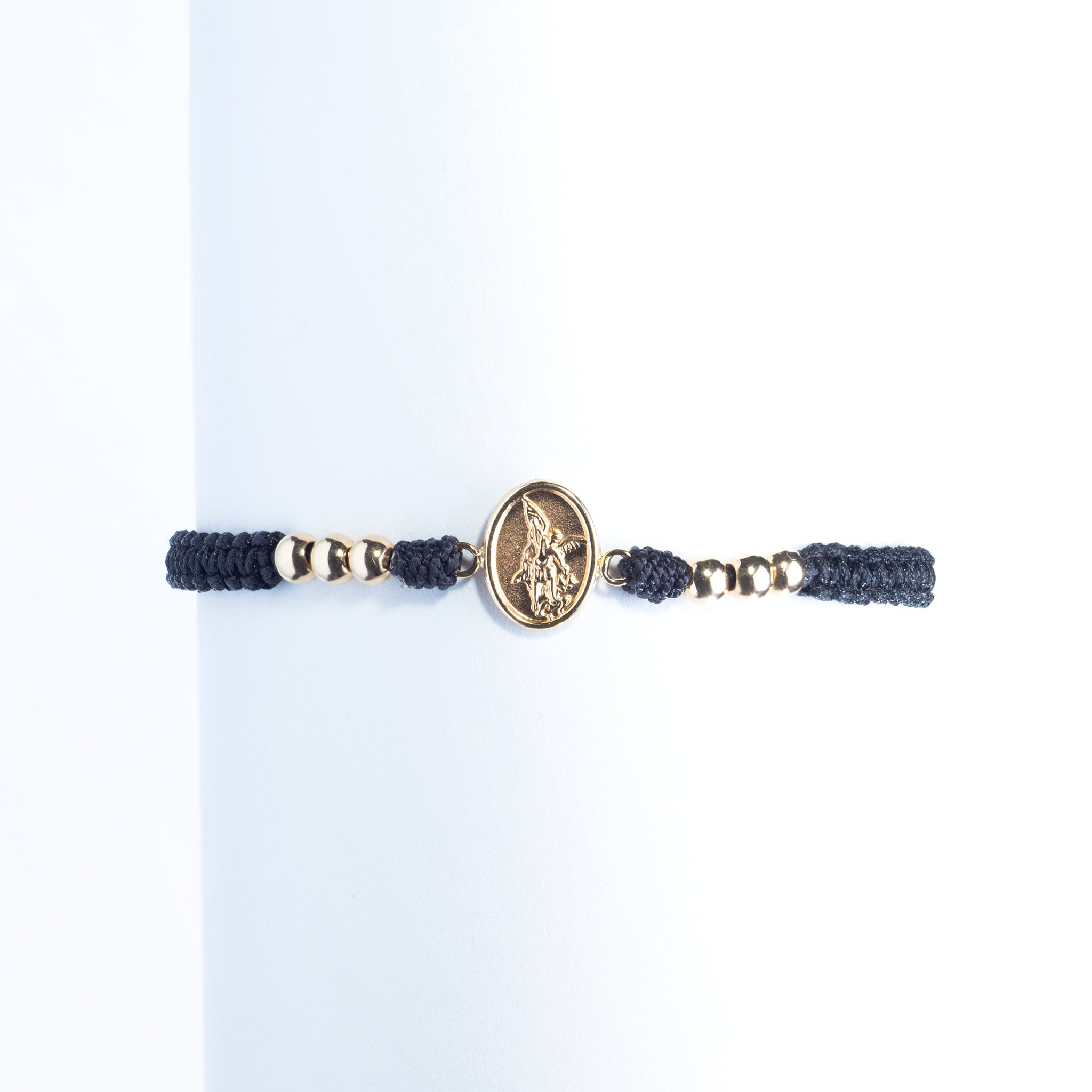 PULSERA TEJIDA SAN MIGUEL ARCÁNGEL 18K